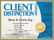 Client Distinction Award 2014