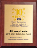 Client Satisfaction Award 2015